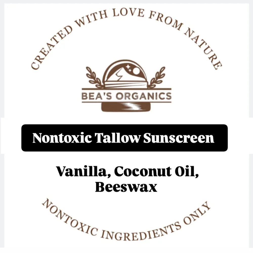 Nontoxic Sunscreen SPF 30 Tallow based Handmade